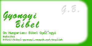 gyongyi bibel business card